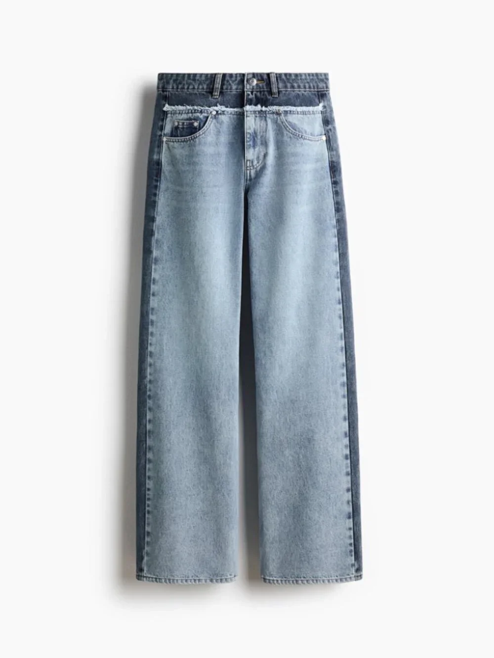 Stella McCartney x H&M Two-Tone Straight-Leg Jeans EU 38/ US 6 - Picture 8 of 16